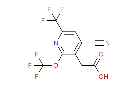 AM34118 | 1804314-38-2 | 4-Cyano-2-(trifluoromethoxy)-6-(trifluoromethyl)pyridine-3-acetic acid