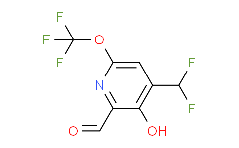 4-(Difluoromethyl)-3-hydroxy-6-(trifluoromethoxy)pyridine-2-carboxaldehyde