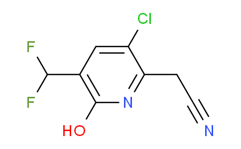 3-Chloro-5-(difluoromethyl)-6-hydroxypyridine-2-acetonitrile