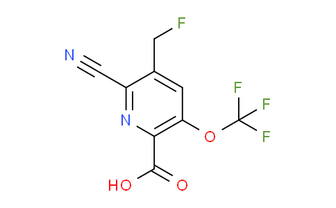 2-Cyano-3-(fluoromethyl)-5-(trifluoromethoxy)pyridine-6-carboxylic acid