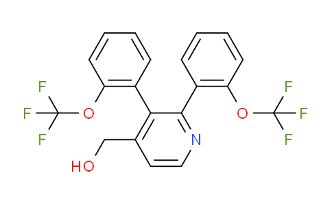 AM34164 | 1261827-58-0 | 2,3-Bis(2-(trifluoromethoxy)phenyl)pyridine-4-methanol