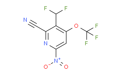 2-Cyano-3-(difluoromethyl)-6-nitro-4-(trifluoromethoxy)pyridine