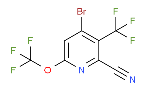 4-Bromo-2-cyano-6-(trifluoromethoxy)-3-(trifluoromethyl)pyridine
