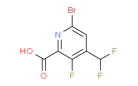 AM34218 | 1805241-82-0 | 6-Bromo-4-(difluoromethyl)-3-fluoropyridine-2-carboxylic acid