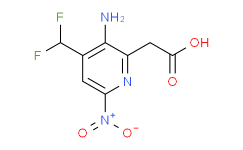AM34232 | 1805369-85-0 | 3-Amino-4-(difluoromethyl)-6-nitropyridine-2-acetic acid