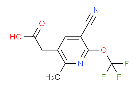 AM34290 | 1804341-22-7 | 3-Cyano-6-methyl-2-(trifluoromethoxy)pyridine-5-acetic acid