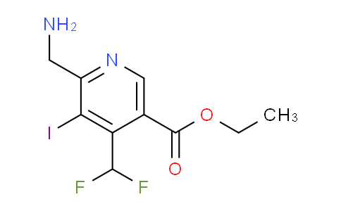 AM34323 | 1805424-71-8 | Ethyl 2-(aminomethyl)-4-(difluoromethyl)-3-iodopyridine-5-carboxylate