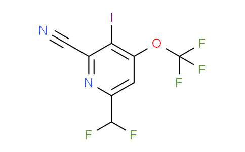 AM34352 | 1806039-16-6 | 2-Cyano-6-(difluoromethyl)-3-iodo-4-(trifluoromethoxy)pyridine