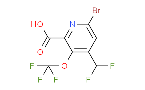 AM34374 | 1803965-25-4 | 6-Bromo-4-(difluoromethyl)-3-(trifluoromethoxy)pyridine-2-carboxylic acid