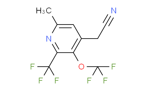 6-Methyl-3-(trifluoromethoxy)-2-(trifluoromethyl)pyridine-4-acetonitrile