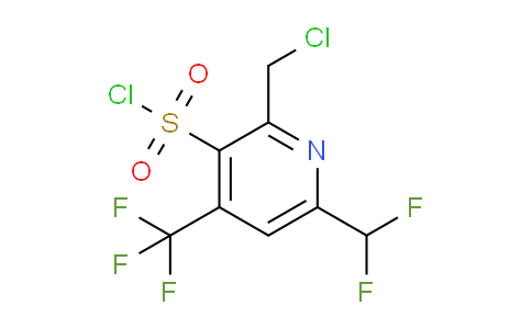 2-(Chloromethyl)-6-(difluoromethyl)-4-(trifluoromethyl)pyridine-3-sulfonyl chloride