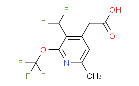 3-(Difluoromethyl)-6-methyl-2-(trifluoromethoxy)pyridine-4-acetic acid