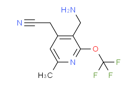 3-(Aminomethyl)-6-methyl-2-(trifluoromethoxy)pyridine-4-acetonitrile