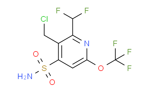 3-(Chloromethyl)-2-(difluoromethyl)-6-(trifluoromethoxy)pyridine-4-sulfonamide