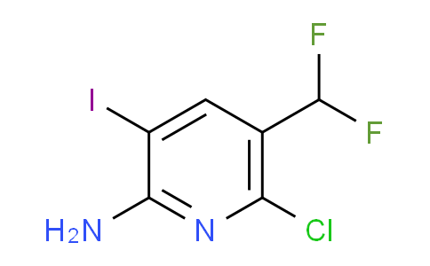 2-Amino-6-chloro-5-(difluoromethyl)-3-iodopyridine