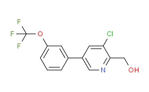 3-Chloro-5-(3-(trifluoromethoxy)phenyl)pyridine-2-methanol