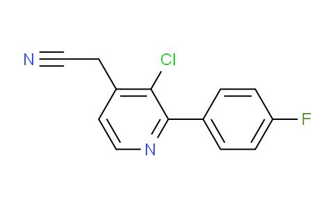 3-Chloro-2-(4-fluorophenyl)pyridine-4-acetonitrile