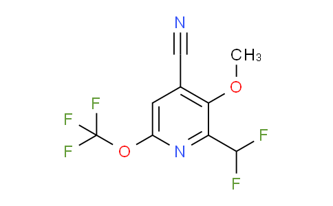 AM34502 | 1803621-47-7 | 4-Cyano-2-(difluoromethyl)-3-methoxy-6-(trifluoromethoxy)pyridine