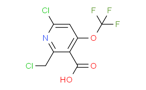 6-Chloro-2-(chloromethyl)-4-(trifluoromethoxy)pyridine-3-carboxylic acid