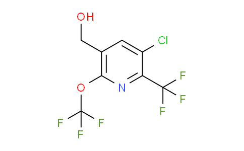 3-Chloro-6-(trifluoromethoxy)-2-(trifluoromethyl)pyridine-5-methanol