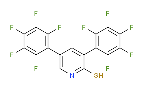 3,5-Bis(perfluorophenyl)-2-mercaptopyridine