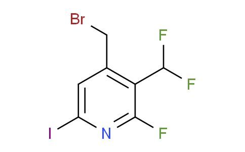 4-(Bromomethyl)-3-(difluoromethyl)-2-fluoro-6-iodopyridine