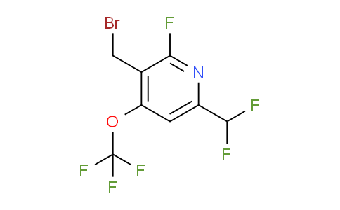 3-(Bromomethyl)-6-(difluoromethyl)-2-fluoro-4-(trifluoromethoxy)pyridine