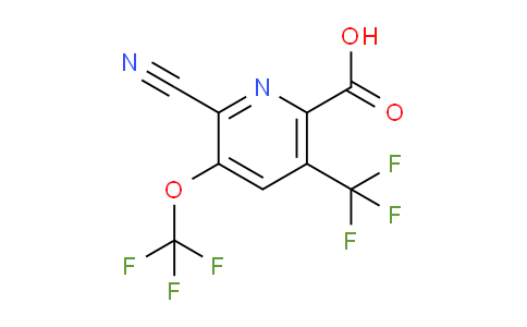 2-Cyano-3-(trifluoromethoxy)-5-(trifluoromethyl)pyridine-6-carboxylic acid