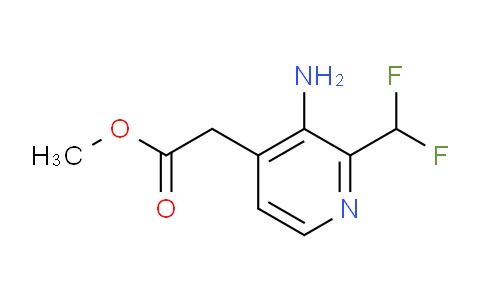 Methyl 3-amino-2-(difluoromethyl)pyridine-4-acetate