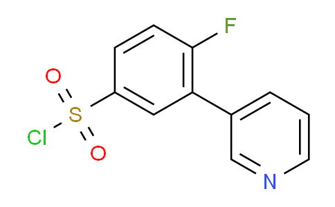 4-Fluoro-3-(pyridin-3-yl)benzene-1-sulfonyl chloride