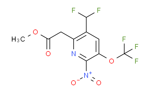 AM34624 | 1805017-59-7 | Methyl 5-(difluoromethyl)-2-nitro-3-(trifluoromethoxy)pyridine-6-acetate