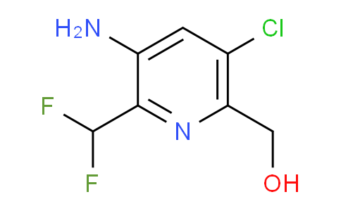3-Amino-5-chloro-2-(difluoromethyl)pyridine-6-methanol