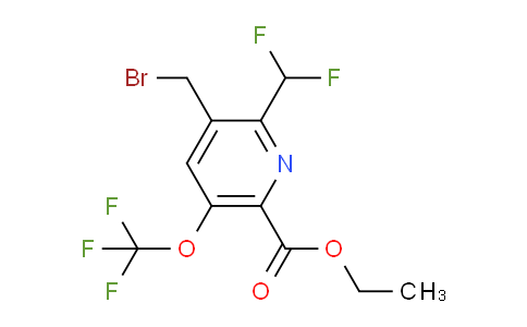 AM34644 | 1804437-83-9 | Ethyl 3-(bromomethyl)-2-(difluoromethyl)-5-(trifluoromethoxy)pyridine-6-carboxylate