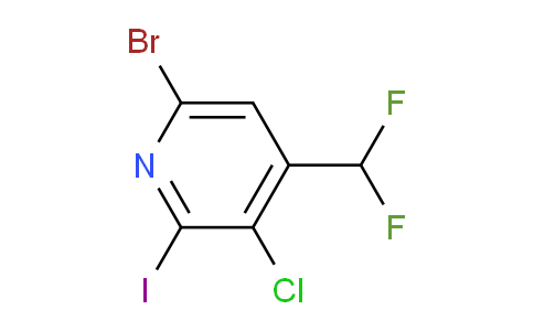 AM34654 | 1806029-48-0 | 6-Bromo-3-chloro-4-(difluoromethyl)-2-iodopyridine