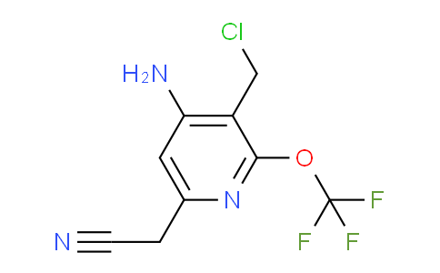 AM34696 | 1806105-23-6 | 4-Amino-3-(chloromethyl)-2-(trifluoromethoxy)pyridine-6-acetonitrile