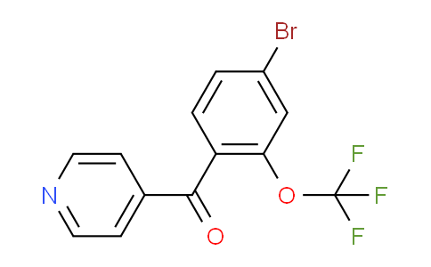 4-(4-Bromo-2-(trifluoromethoxy)benzoyl)pyridine