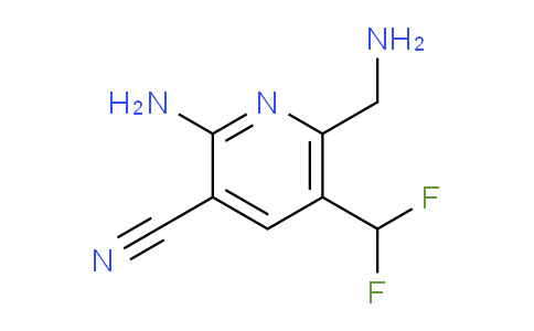 2-Amino-6-(aminomethyl)-3-cyano-5-(difluoromethyl)pyridine