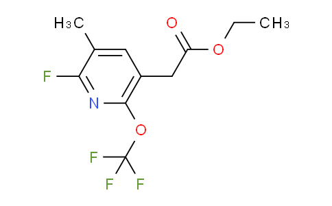 Ethyl 2-fluoro-3-methyl-6-(trifluoromethoxy)pyridine-5-acetate