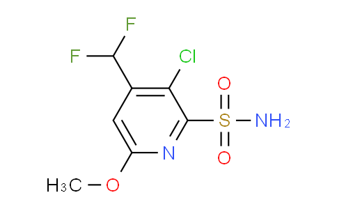 3-Chloro-4-(difluoromethyl)-6-methoxypyridine-2-sulfonamide