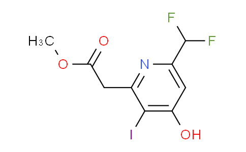 Methyl 6-(difluoromethyl)-4-hydroxy-3-iodopyridine-2-acetate