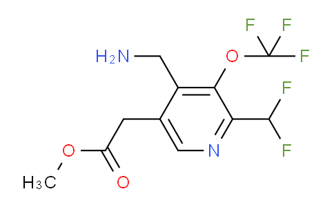 AM34771 | 1804002-74-1 | Methyl 4-(aminomethyl)-2-(difluoromethyl)-3-(trifluoromethoxy)pyridine-5-acetate