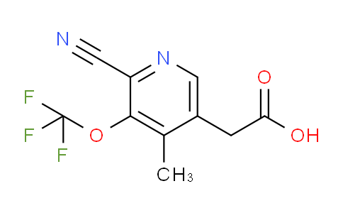 2-Cyano-4-methyl-3-(trifluoromethoxy)pyridine-5-acetic acid