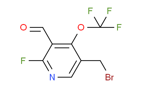 5-(Bromomethyl)-2-fluoro-4-(trifluoromethoxy)pyridine-3-carboxaldehyde