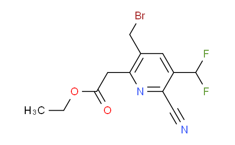 AM34839 | 1805579-59-2 | Ethyl 5-(bromomethyl)-2-cyano-3-(difluoromethyl)pyridine-6-acetate