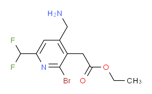 AM34868 | 1805943-93-4 | Ethyl 4-(aminomethyl)-2-bromo-6-(difluoromethyl)pyridine-3-acetate