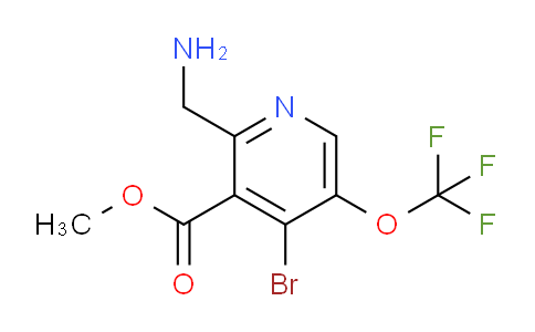 Methyl 2-(aminomethyl)-4-bromo-5-(trifluoromethoxy)pyridine-3-carboxylate
