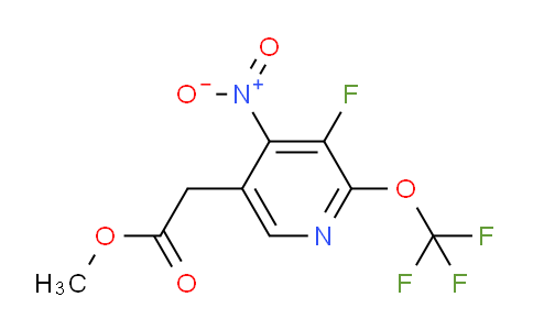 Methyl 3-fluoro-4-nitro-2-(trifluoromethoxy)pyridine-5-acetate