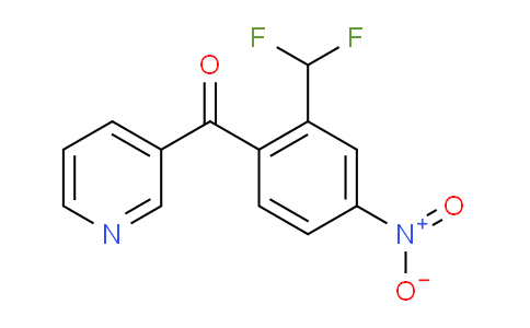 3-(2-(Difluoromethyl)-4-nitrobenzoyl)pyridine