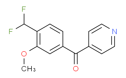 4-(4-(Difluoromethyl)-3-methoxybenzoyl)pyridine