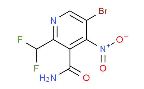 5-Bromo-2-(difluoromethyl)-4-nitropyridine-3-carboxamide